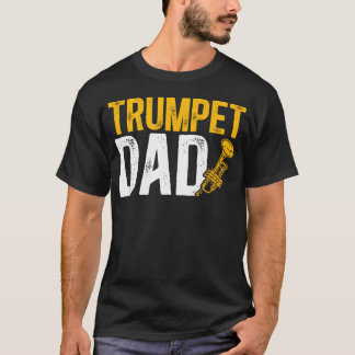 Trumpetpappa till en trumpetspelande pappa trumpet t shirt