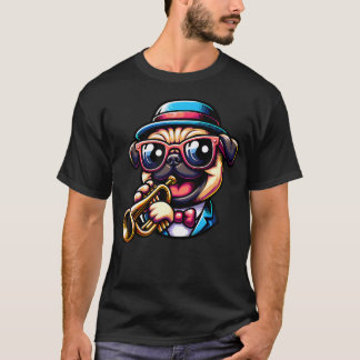 Trumpetpug Cool Jazz Musiker T Shirt