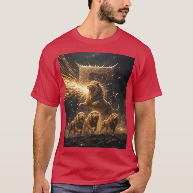 Trumpets Golden Roar T Shirt (Framsida)