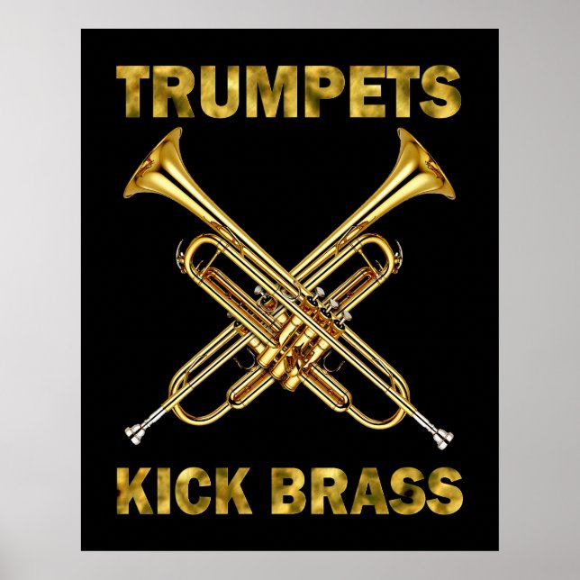 Trumpets Kick Brass Poster (Framsidan)