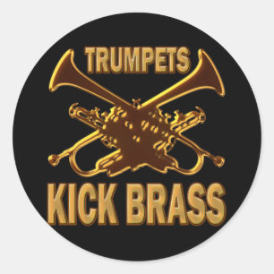 TRUMPETS KICK BRASS RUNT KLISTERMÄRKE