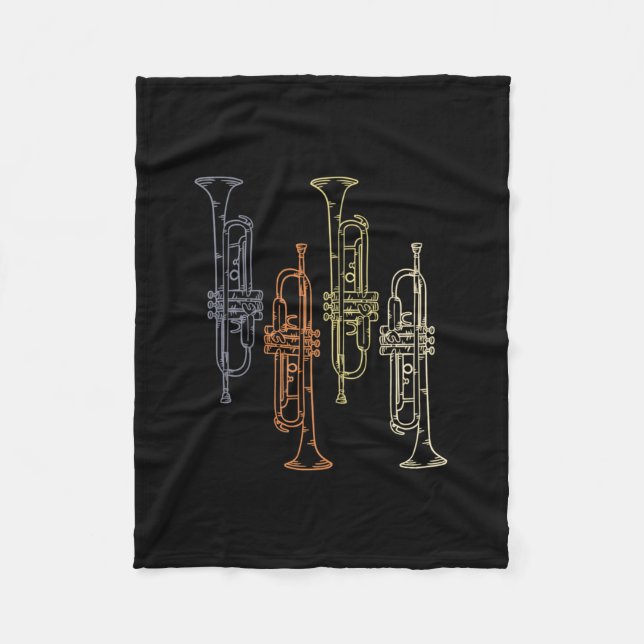 Trumpets Vintage Fleecefilt (Framsidan)
