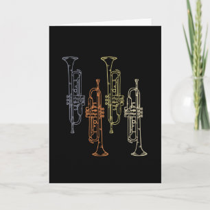 Trumpets Vintage Kort