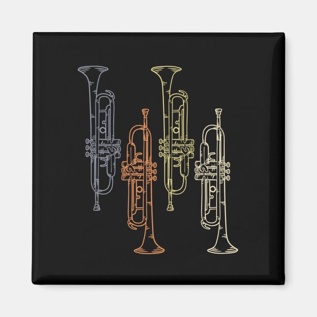 Trumpets Vintage Magnet (Framsidan)
