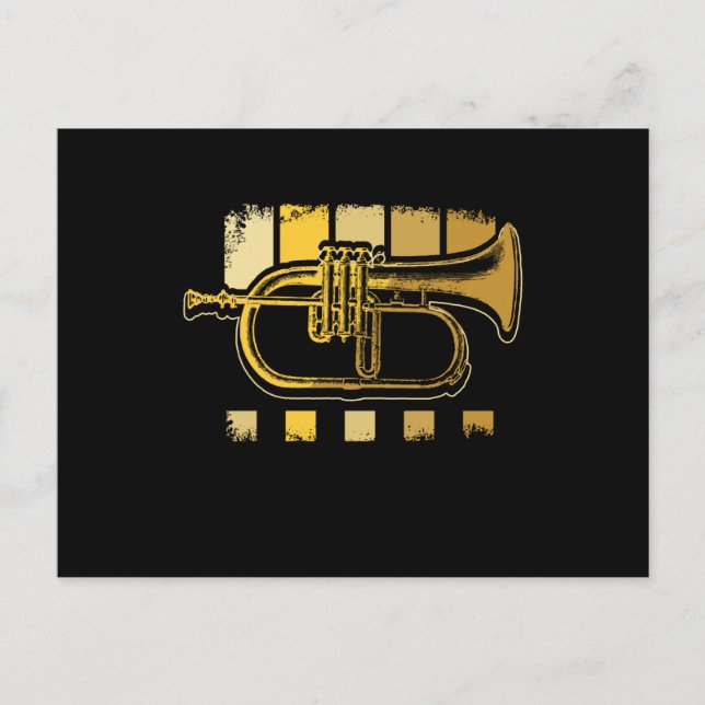 Trumpets Vintage Vykort (Framsida)