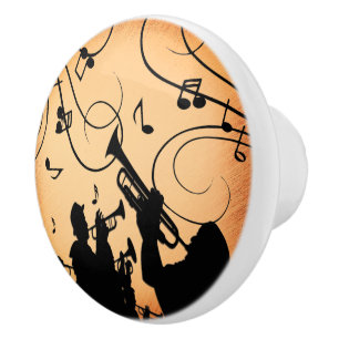 Trumpetsektion Jazzmusik Orange Rost Knopp