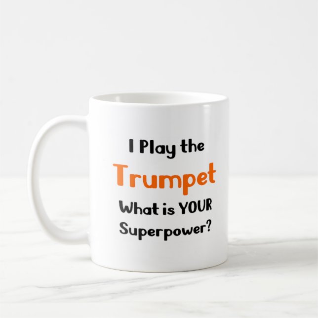 trumpetspelare kaffemugg (Vänster)
