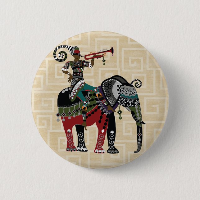 Trumpetspelare Knapp (Framsida)