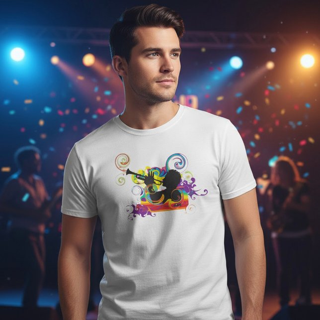 Trumpetspelare Konstarbete T Shirt (Skapare uppladdad)