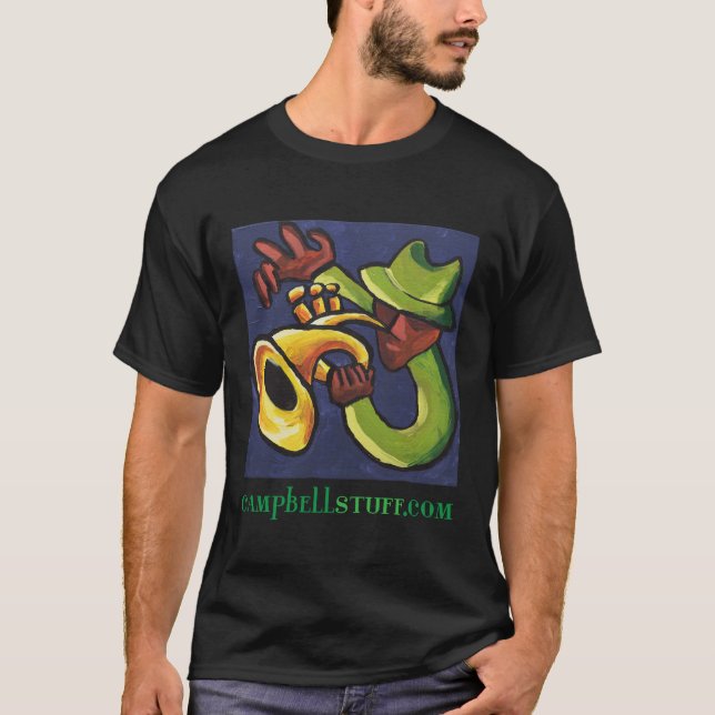 Trumpetspelare med logotypen t shirt (Framsida)