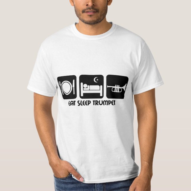 trumpetspelare tee shirt (Framsida)