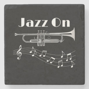 TrumpetspelareJazz på Stenunderlägg