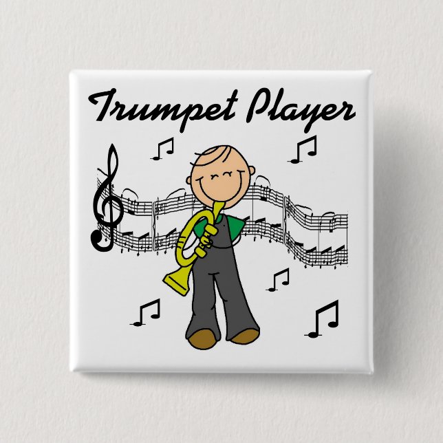 Trumpetspelarknapp Knapp (Framsida)