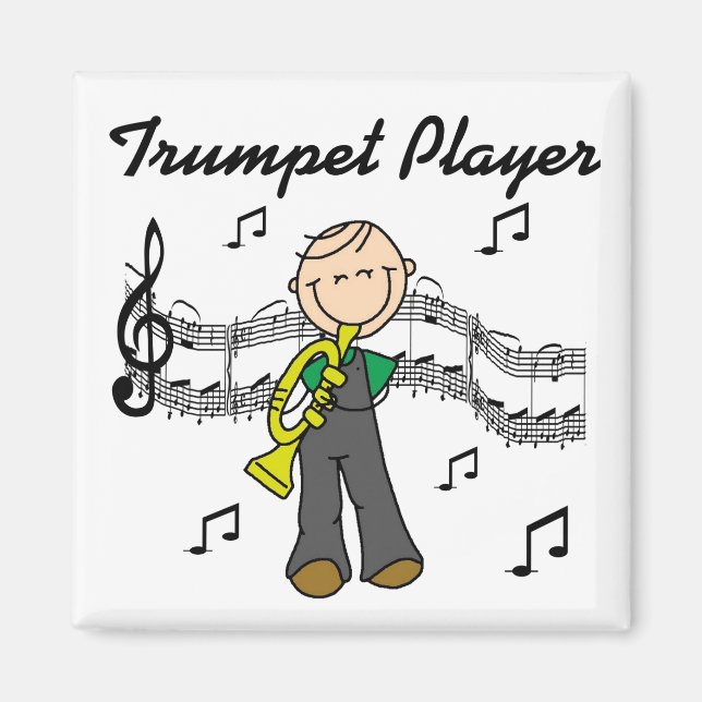 Trumpetspelarmagnet Magnet (Framsidan)