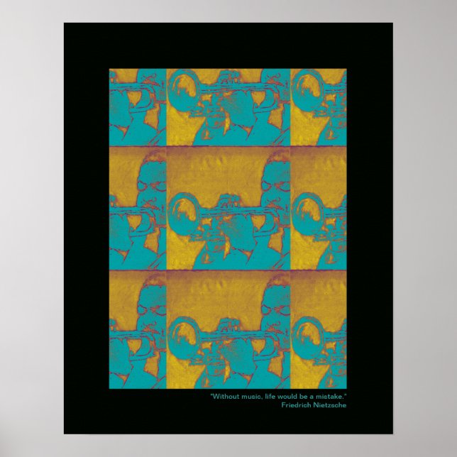 trumpetutskrift för väggar poster (Framsidan)