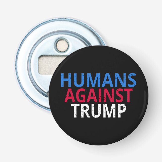 Trumpförebyggande - människor mot trumpeter flasköppnare (Framsidan)