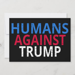 Trumpförebyggande - människor mot trumpeter inbjudningar