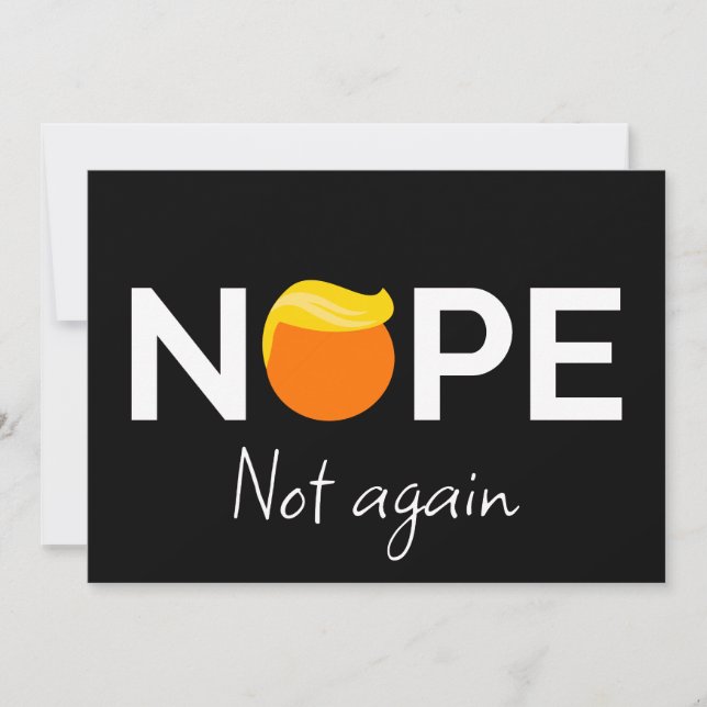 Trumpförebyggande - Nej, inte igen I Inbjudningar (Framsida)