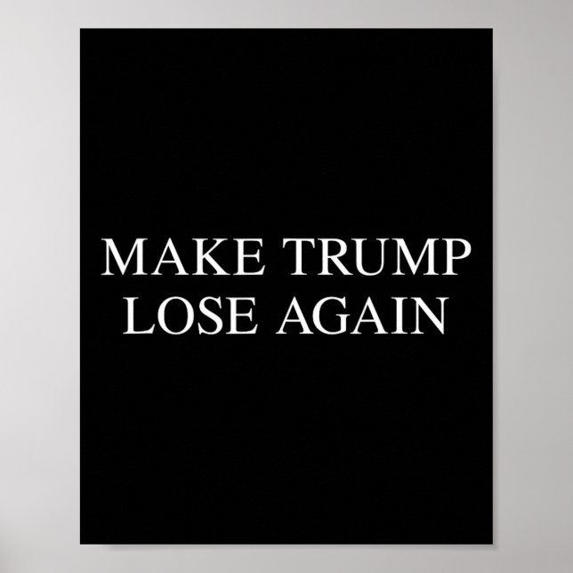 Trumpförlust igen - Trump 2024 Valundersökning Poster (Framsidan)