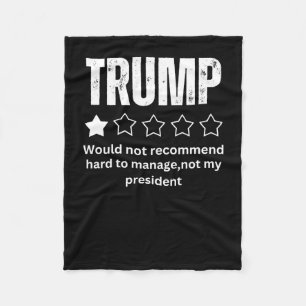 Trumpgranskning - inte min talman 2025 fleecefilt