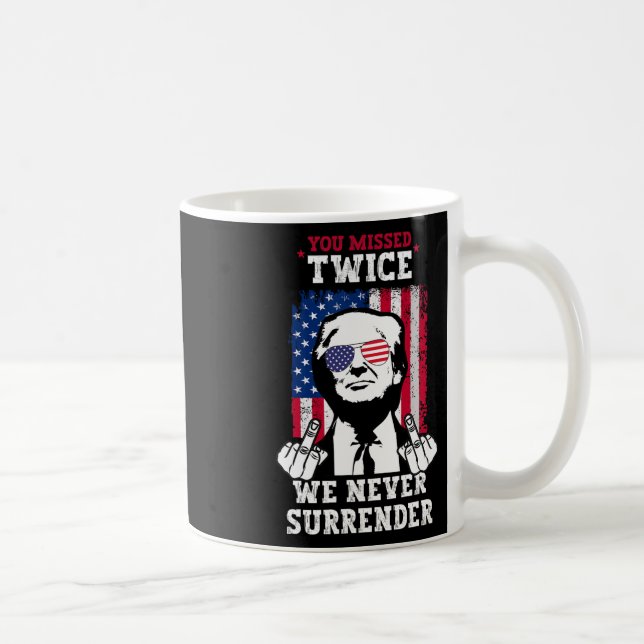 Trumpineringsförsök som du missat två gånger kaffemugg (Höger)