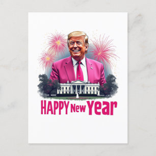 Trumpinvigningsdagen i gott nytt år 2025 inbjudan vykort