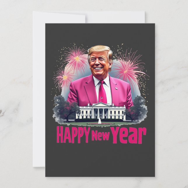 Trumpinvigningsdagen i gott nytt år 2025 inbjudningar (Framsida)