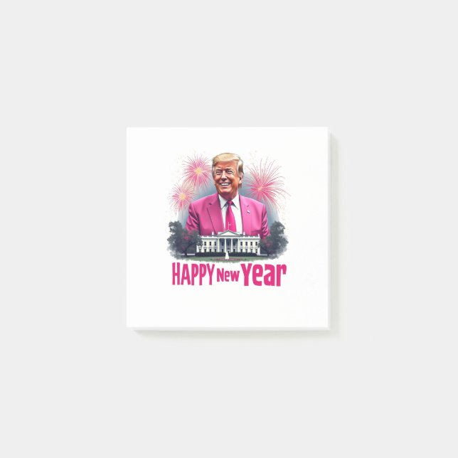 Trumpinvigningsdagen i gott nytt år 2025 post-it block (Framsida)