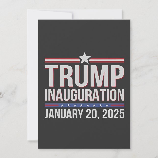 Trumpinvigningsdagen januari 2025 inbjudningar (Framsida)