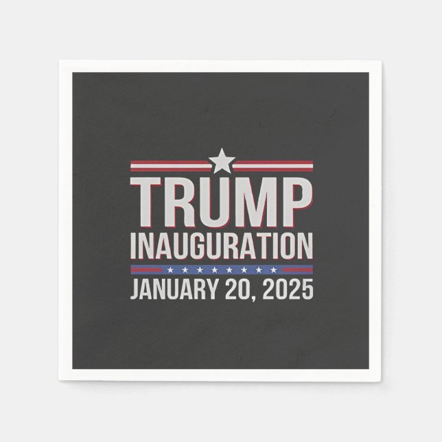 Trumpinvigningsdagen januari 2025 pappersservett (Framsidan)