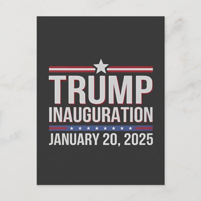 Trumpinvigningsdagen januari 2025 vykort (Framsida)