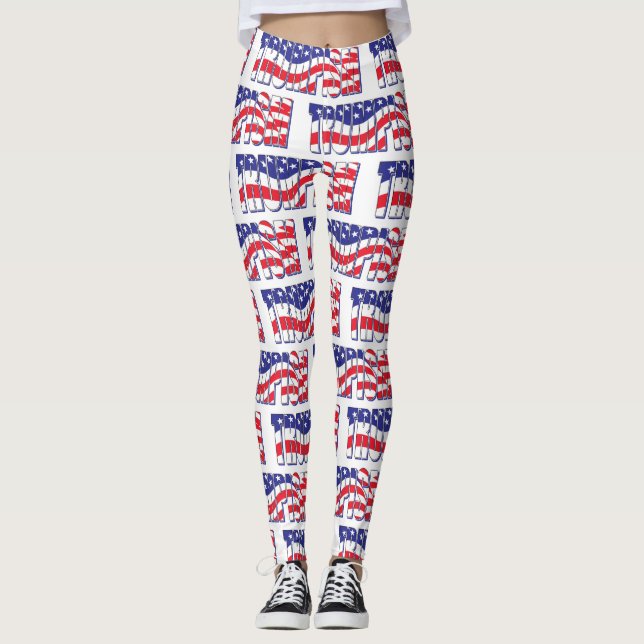 Trumpism - president Trumps-politik för Amerika Leggings (Framsida)