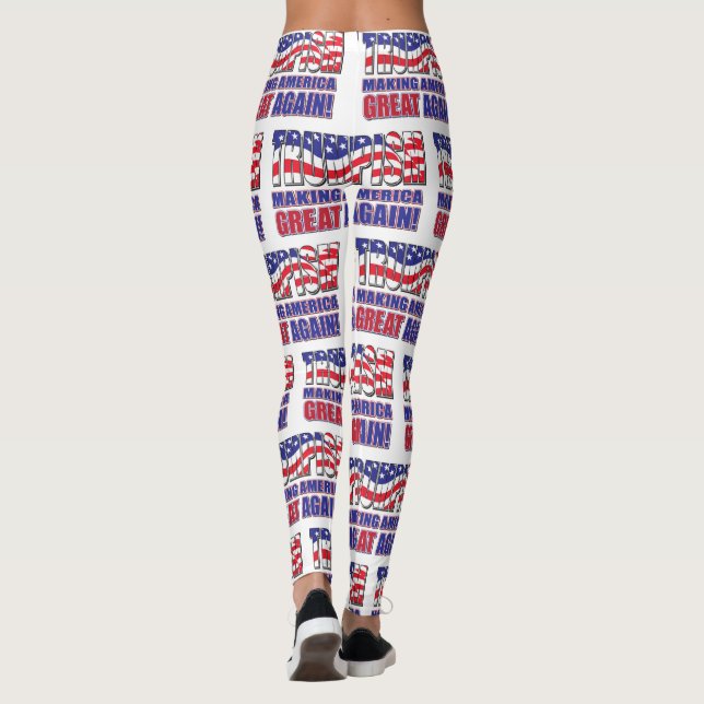 Trumpism som åter Underbarer Amerika Leggings (Baksida)