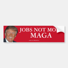Trumpjobb - inte Mobster MAGA-stötfångare Bildekal