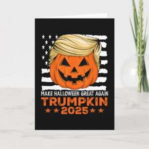 Trumpkin 2025 Usa Gör Halloween Stort Igen Roligt Kort