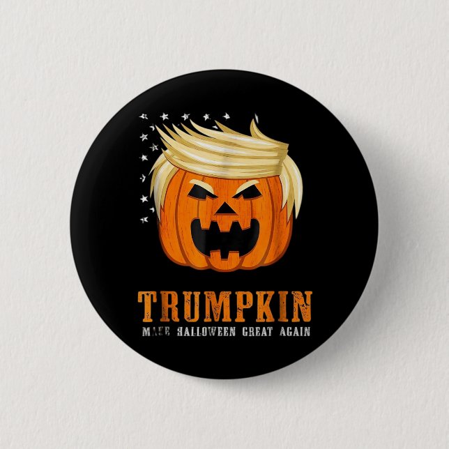 Trumpkin - Best Halloween Costume Tri-Blend Knapp (Framsida)