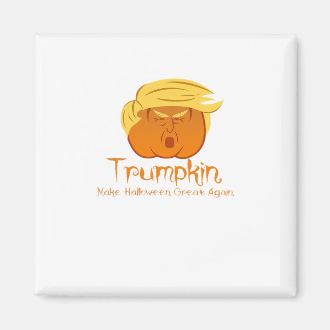 Trumpkin Classic & Funny design för Halloween Magnet (Framsidan)