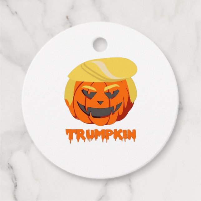 Trumpkin Classic - grundläggande höst Gåvor Etiketter (Framsida)