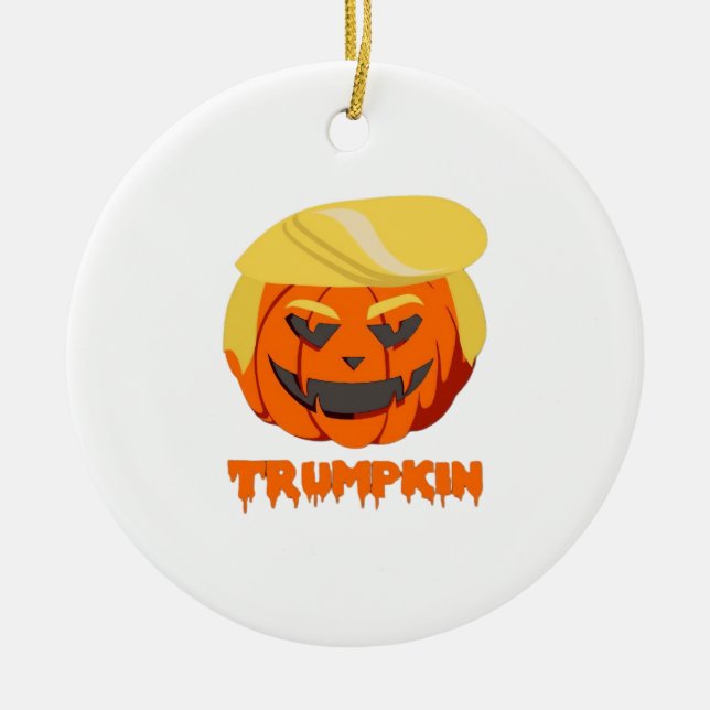 Trumpkin Classic - grundläggande höst Julgransprydnad Keramik (Framsidan)