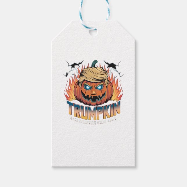 Trumpkin Classic - Spooky Pumpkin Design Presentetikett (Framsidan)