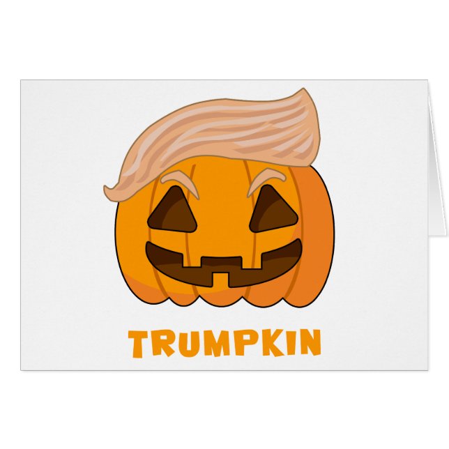 Trumpkin Donald Trump pumpa Hälsningskort (Framsidan Horizontal)