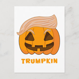 Trumpkin Donald Trump Pumpkin Vykort