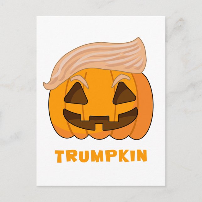 Trumpkin Donald Trump Pumpkin Vykort (Framsida)