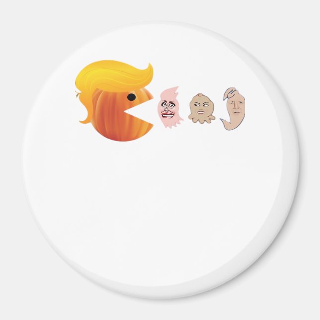 Trumpkin Eating Democracy Classic - Satirical Hall Magnet (Framsidan)