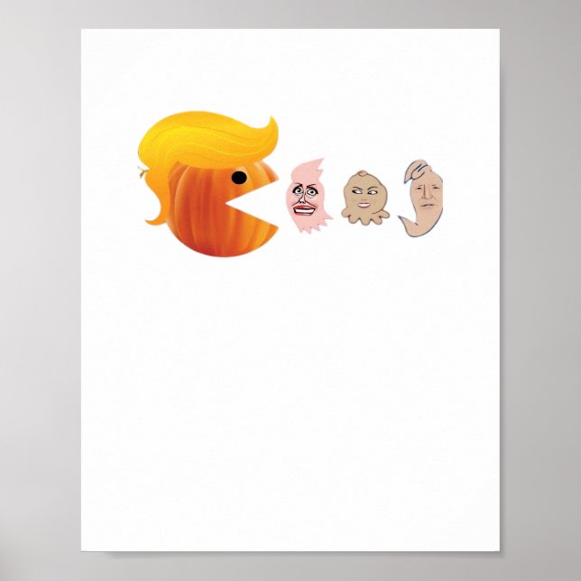 Trumpkin Eating Democracy Classic - Satirical Hall Poster (Framsidan)