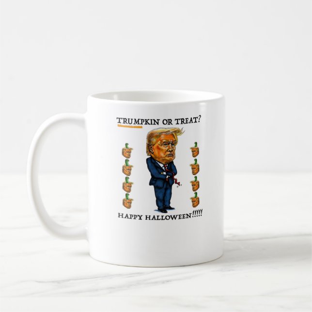 Trumpkin eller treat Classic Kaffemugg (Vänster)