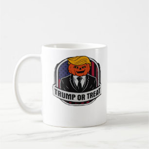 Trumpkin eller Treat Halloween - Politisk dräkt Cl Kaffemugg