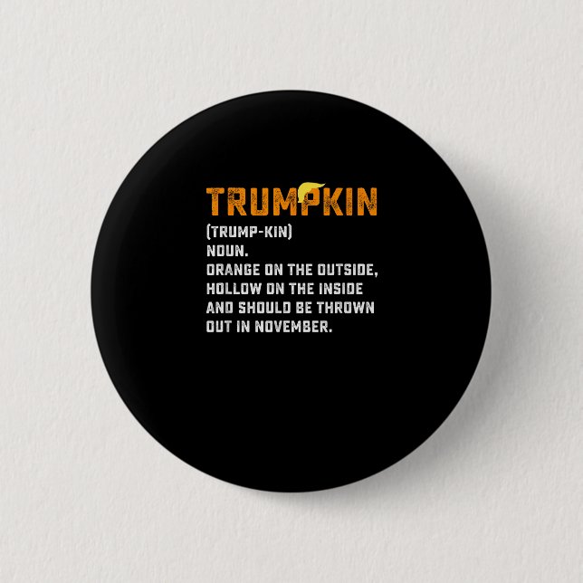 Trumpkin Funny Anti-Pumpkin Knapp (Framsida)