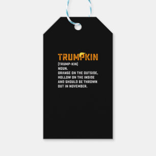 Trumpkin Funny Anti-Pumpkin Presentetikett