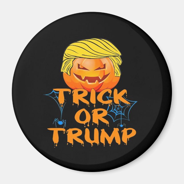 Trumpkin Funny design för Halloween Magnet (Framsidan)